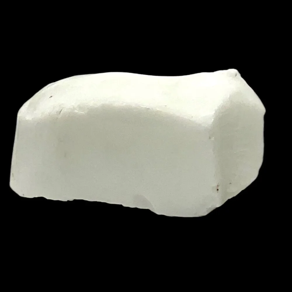 Cobalt Tipped White Art Glass‎ Cullet Glowing Manganese Slag Glass #5GX4